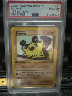 Mankey first edition PSA 10