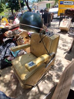 Vintage salon hair dryer chair