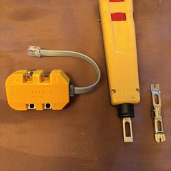 Punch down tool and banjo