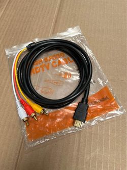 4 feet HDMI to 3 RCA Video/Audio Cable