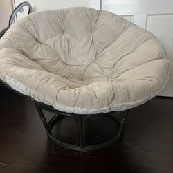 Rattan Chair With XL Reversible Cushion