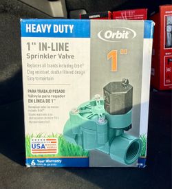 ORBIT 1” Sprinkler valve with Solenoid *NEW IN BOX*  (multiple available)