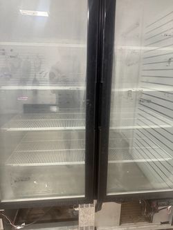 Glass freezer 2 door