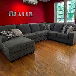 Living Room Furniture Luxury Sectional Couch With Chaise Right/Left ⭐$39 Down Payment with Financing ⭐ 90 Days same as cash