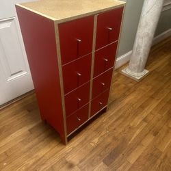 8 Draw Red Dresser 