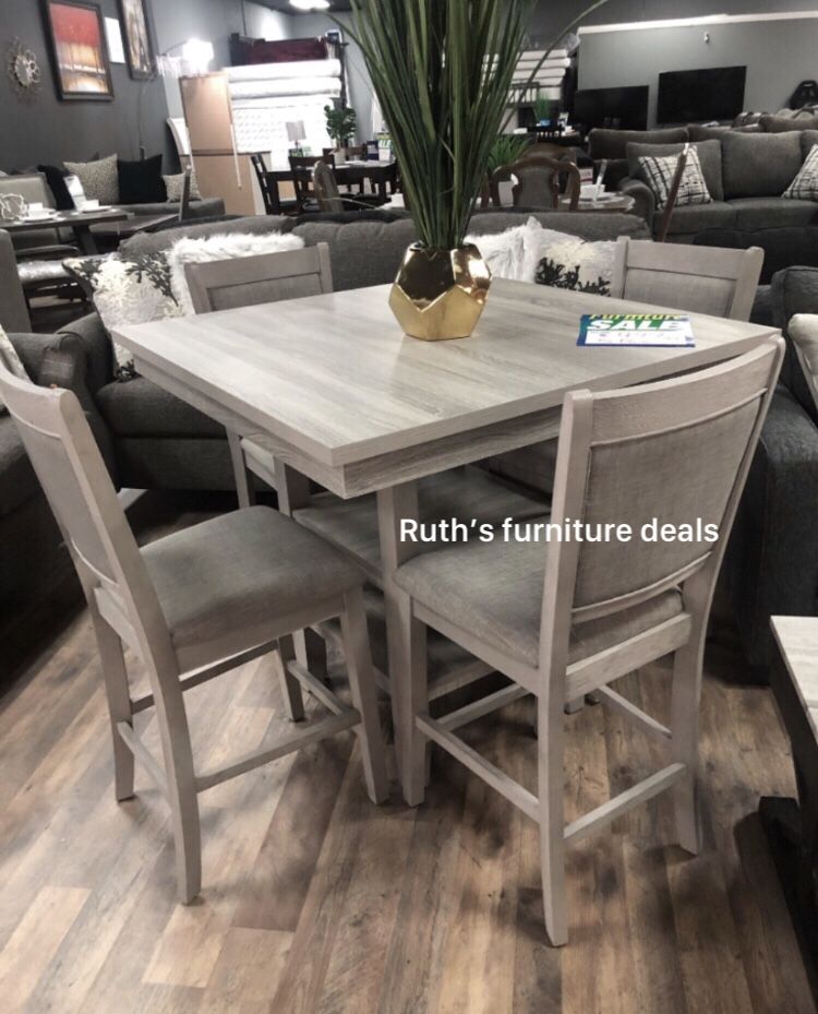 Beautiful 5 pc Counter Height Dining Table Set,All Products : American Fashion Style Bags On Sale