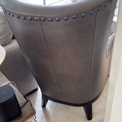 Wingback leather Chair 