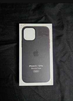 Apple iPhone 12 pro silicon case black color