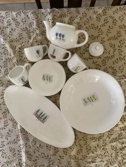 Super cute Rae Dunn Pottery Barn Tea Garden