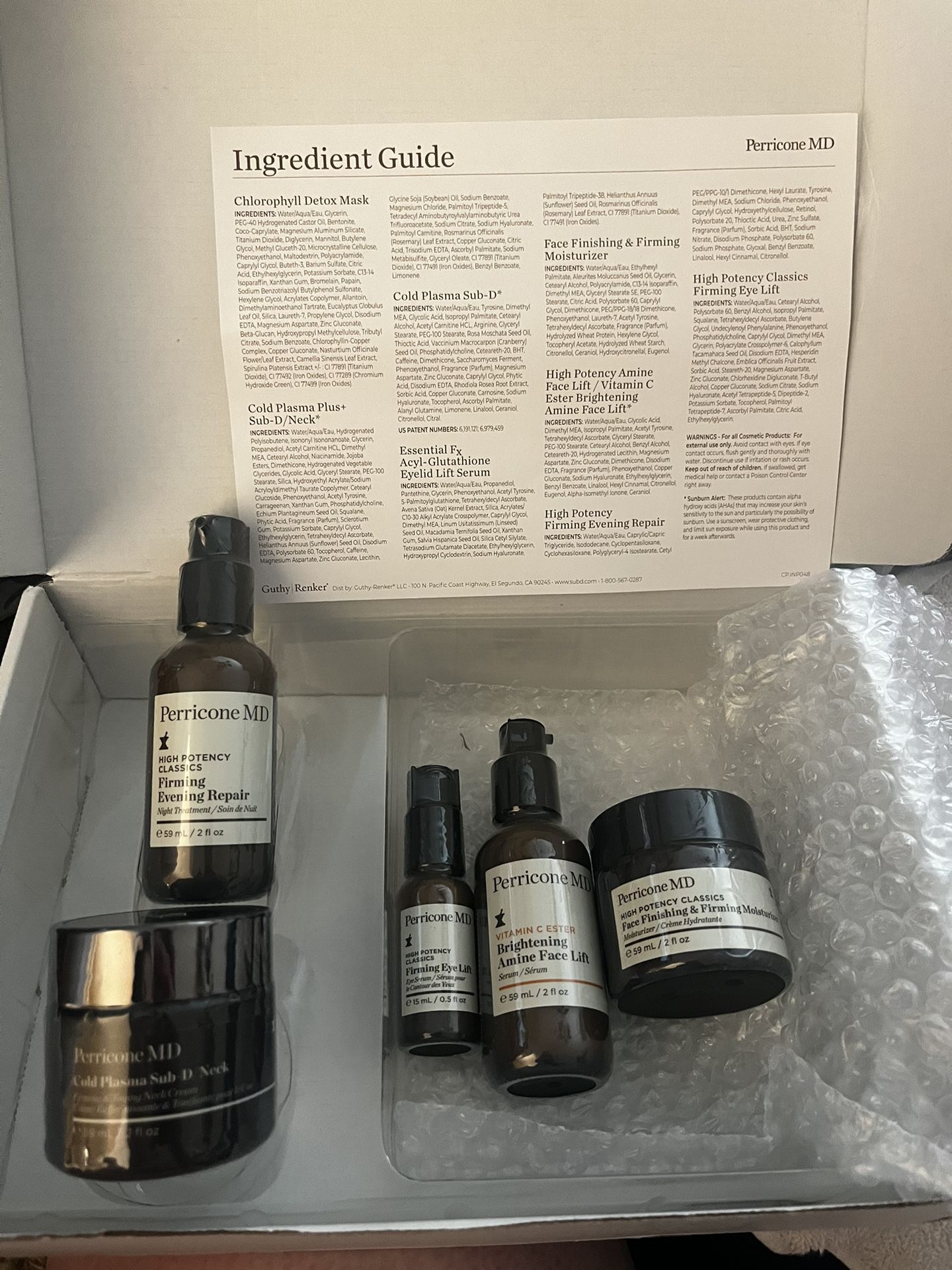 Perricone Cold Plasma Sub-D Skincare Routine