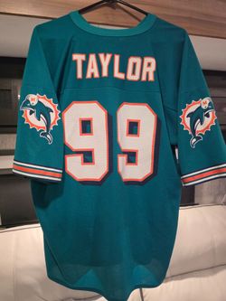Vintage Logo Athletic Miami Dolphins Jason Taylor #99 Jersey XXL