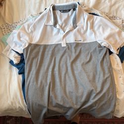 Men's Golf Shirts Medium and Large 