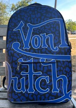Von Dutch Blue Cheetah Backpack