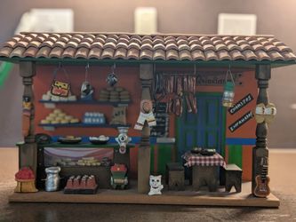Unique Handmade Colombian Market Diorama for Sale!