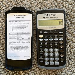 Texas Instruments BA II Plus Financial Calculator, Black


