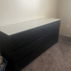 Bedroom Dresser With Glass Top 