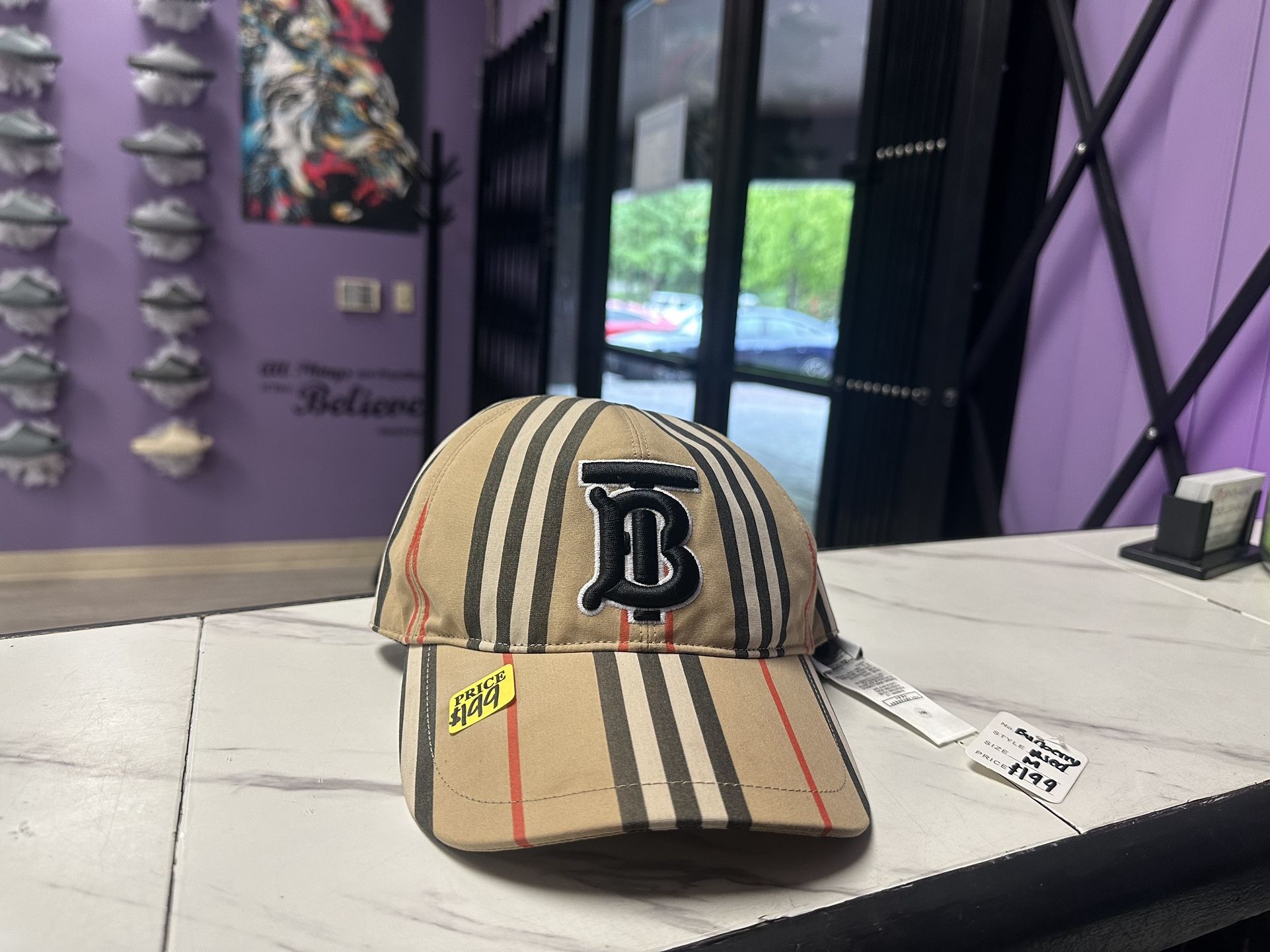 Burberry Check Hat Adjustable