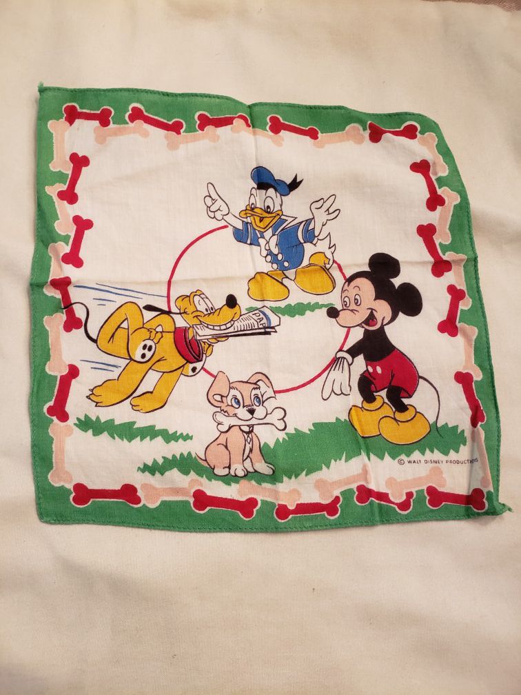 Walt Disney Productions children's handkerchief