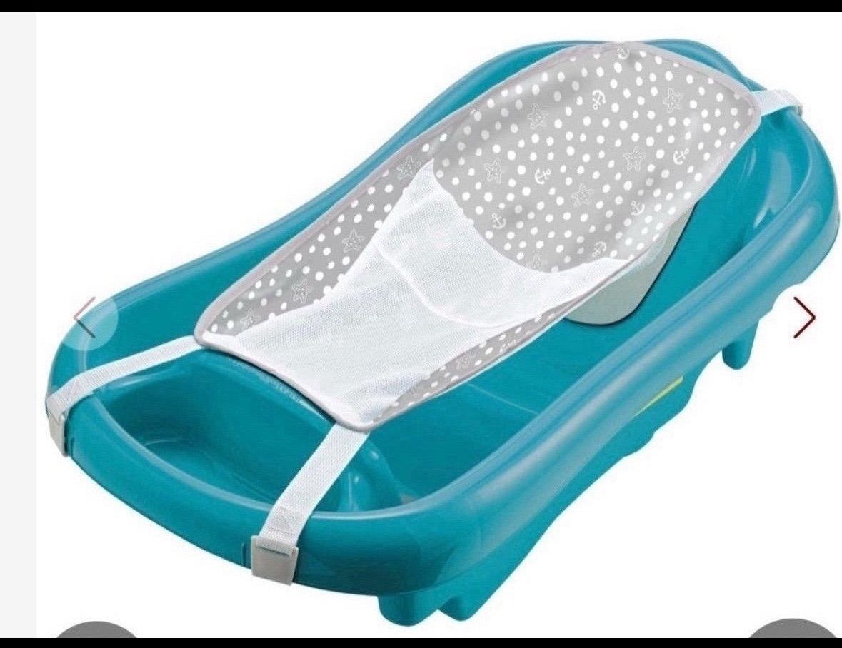 The First Years Sure Comfort Deluxe Newborn To Toddler Tub, Teal Aqua
