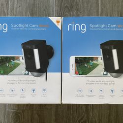 2 x Ring Spotlight Cam Wired - Black