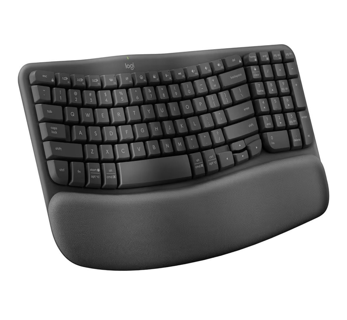 "Logitech Wave Keys Wireless Ergonomic Keyboard (from MK670 Combo) - Keyboard only