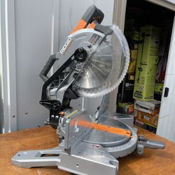 RIDGID 15 Amp 10 in. Dual Bevel Miter Saw with LED Cut Line Indicator