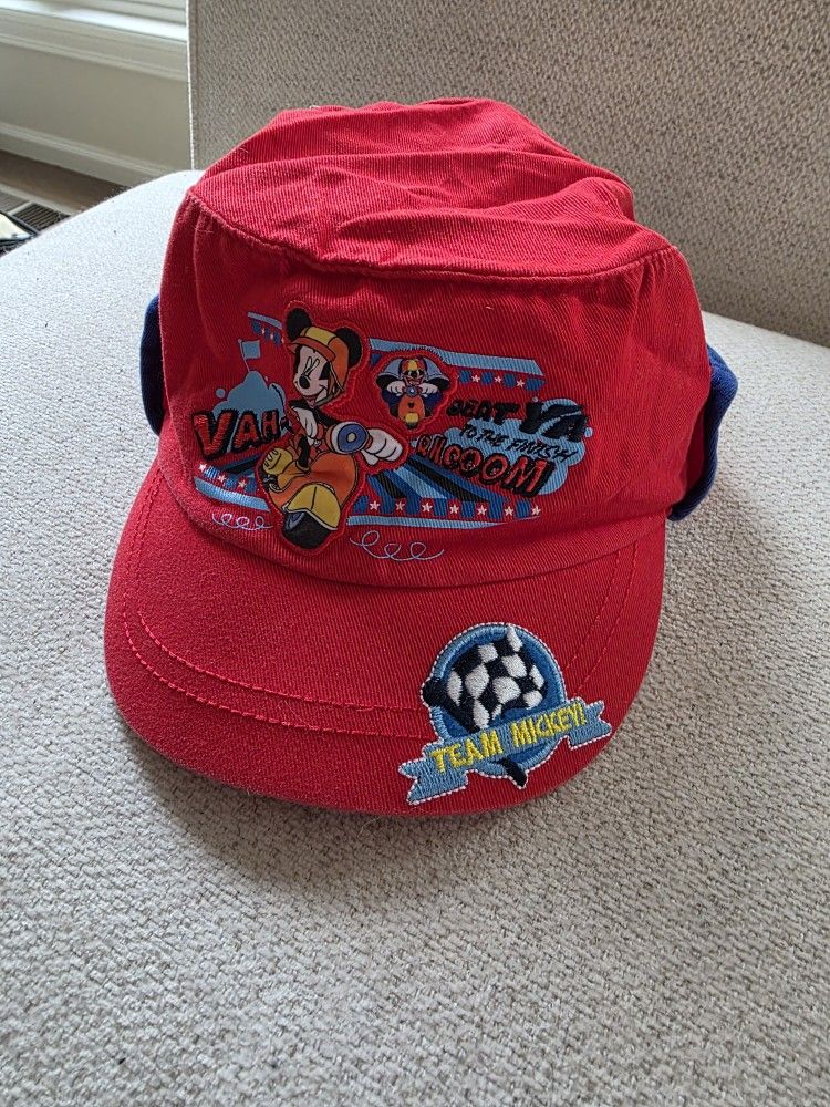 Kids Mickey Mouse Racing Hat