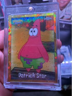 2025 TOPPS CHROME SPONGEBOB 25TH ANV SAPPHIRE GOLD PATRICK STAR /50