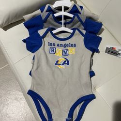 Shop all NFL NFL Los Angeles Rams 3pk Bodysuit 6/9 Months NEW 