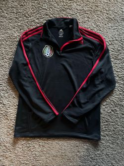 Adidas Mexico Black and Red long sleeve sweater Large