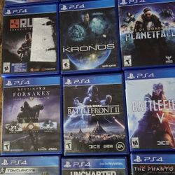  PS4 Games Disc No Manuals $10 Each