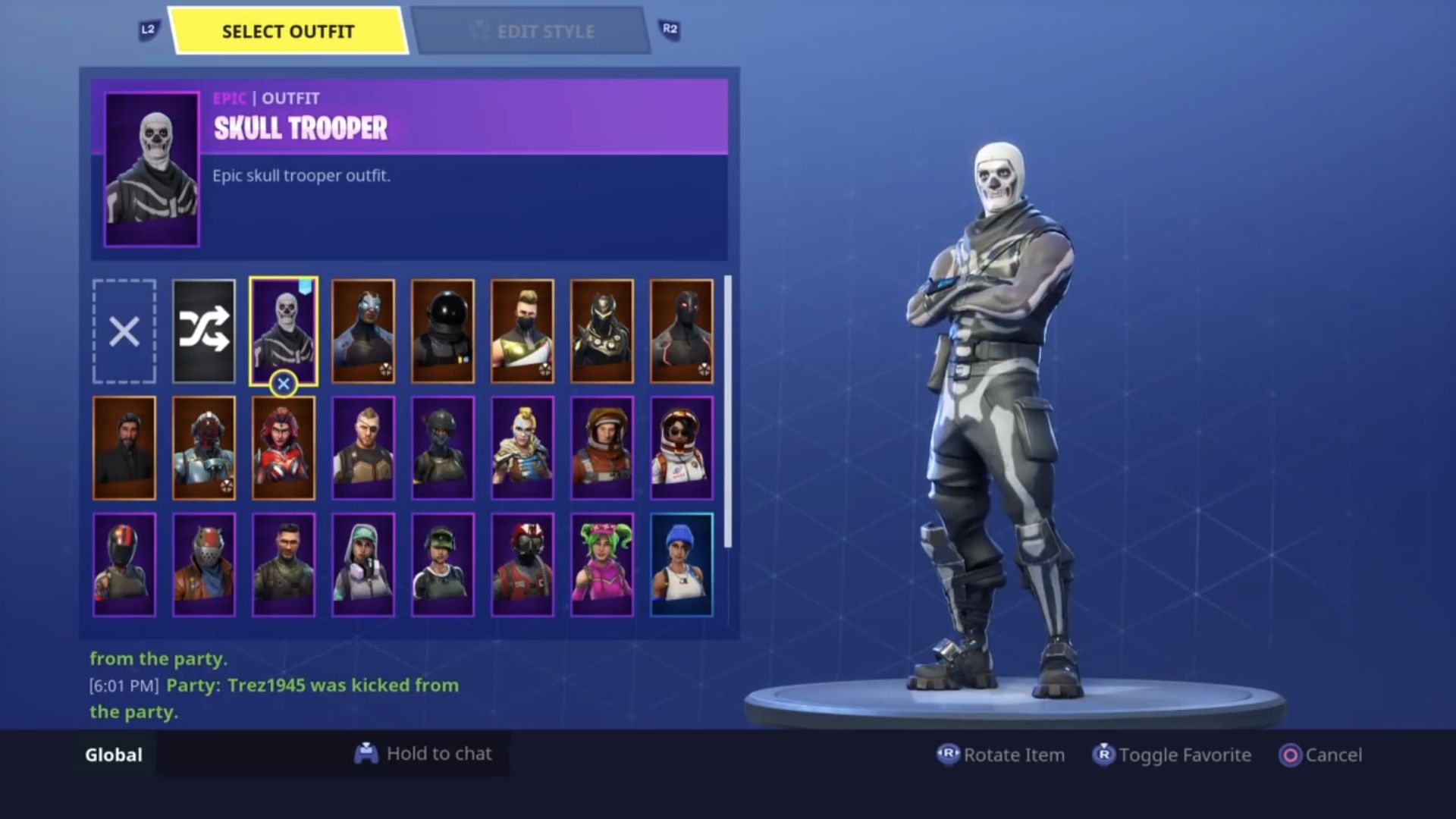 Fortnite Skull Trooper, Reaper Pickaxe account Read Description