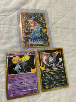 Pokemon 30th anniversary classic collection rare bundle 3 card lot magikarp uxie sneasel