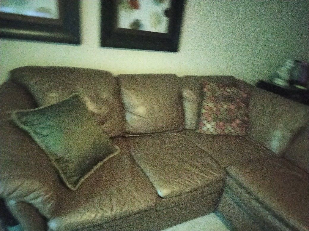 Leather Sectional