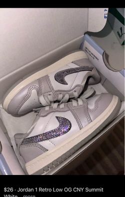 Jordan 1 Retro Low OG CNY Summit White Toddler Shoes 8c