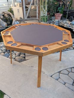 Vintage poker table
