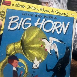 A Little boy with a big horn a little golden book 1950