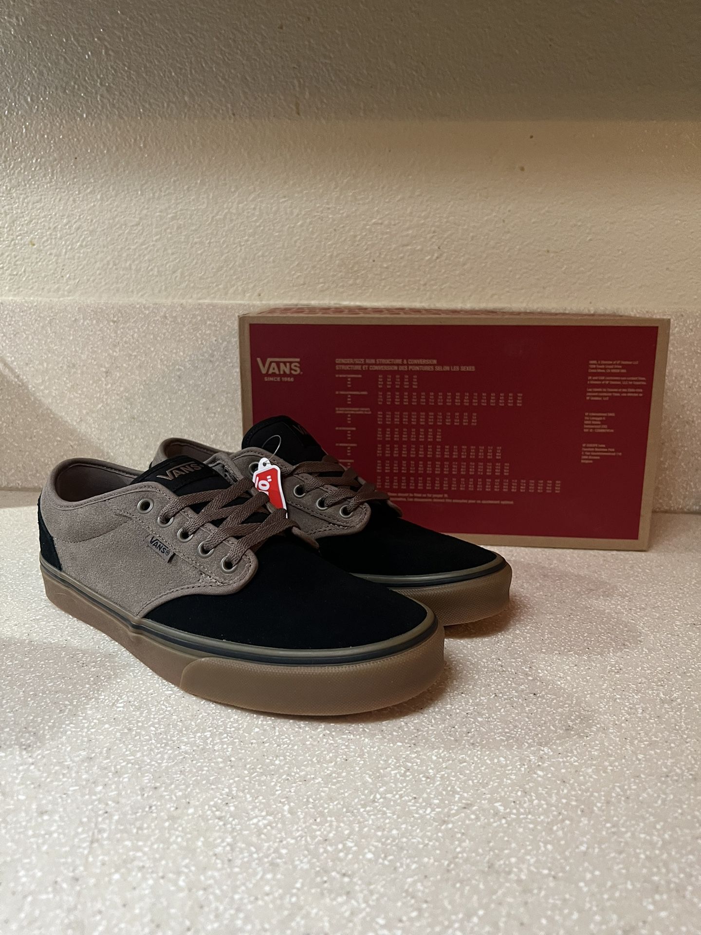 VANS Atwood Sneaker Suede Brown/Gum Sz