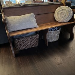 Antique Midwest Church Pew