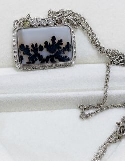 Silver 925 Montana agate Pendant