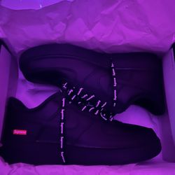 Black Supreme Air Force Ones