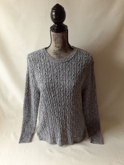 Karen Scott women's gray pullover sweater size XL