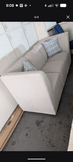 Brand New! Beautiful Modern Linen ( Beige) 3 Person Sofa