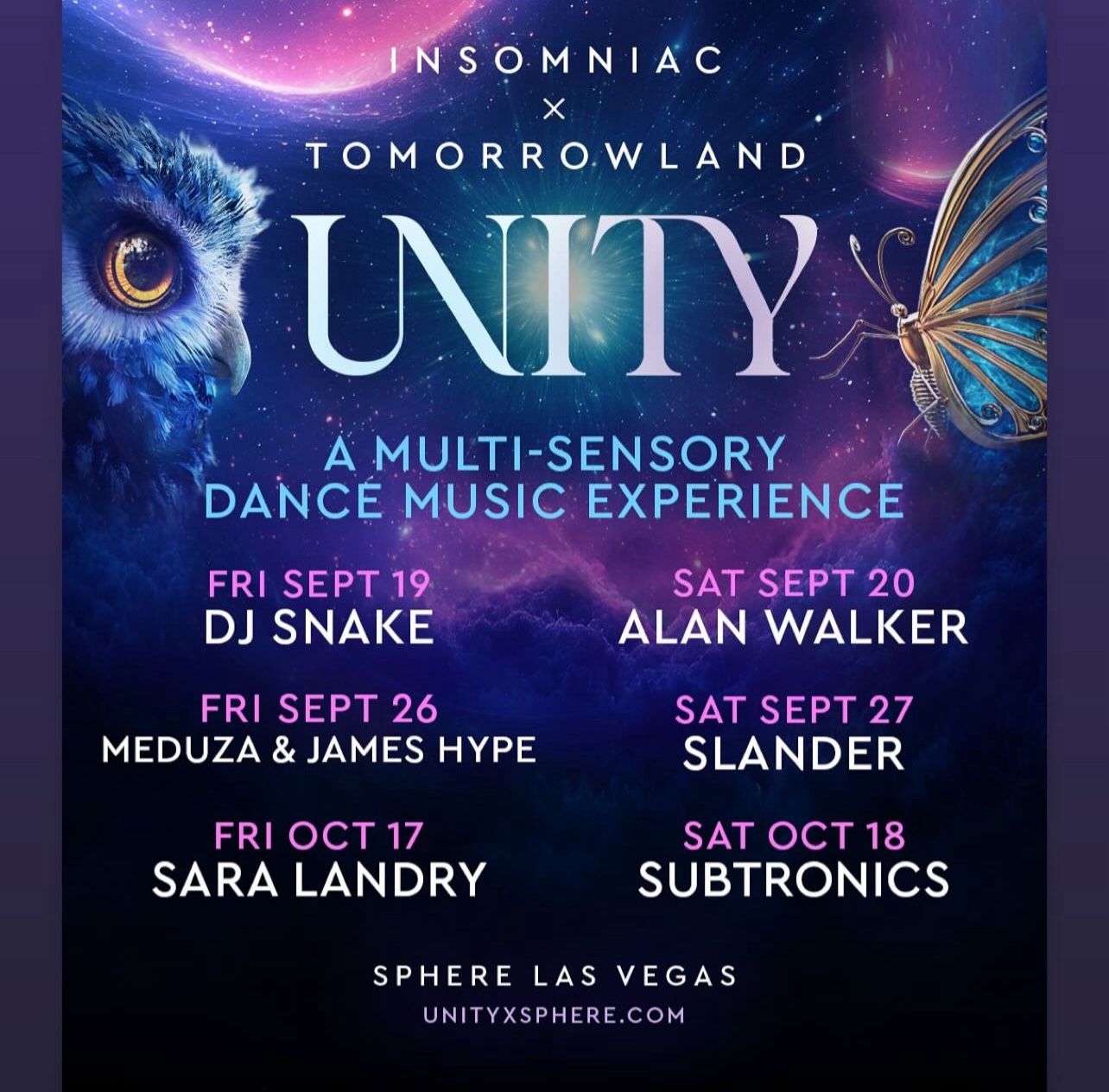 Insomniac x Tomorrowland - UNITY (Slander) Sep 27