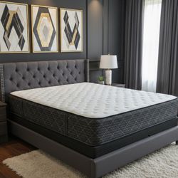 New Queen Mattress And Box Spring 2 Pc Bed Frame Is Not Included 