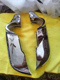 1966 Chevy Impala new front guards rechromed. Show chrome