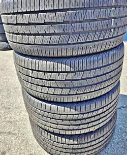 245-50R20 Continental tires usadas en perfecta condición 80%life