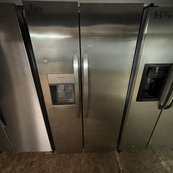 Stainless Steel Two Door Fridge