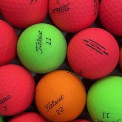 Titleist Matte Finish Color Golf Balls