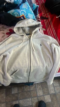 Grey Polo zip up